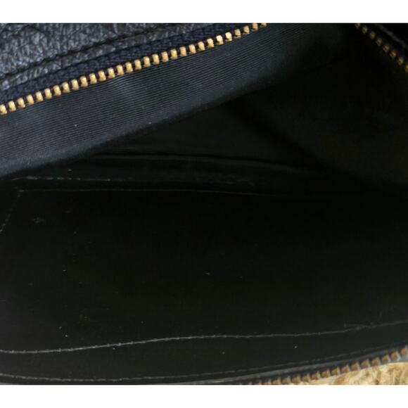 VTG EK Black Fold Over Enger Kress Grab Bag Clutch - Picture 4 of 7